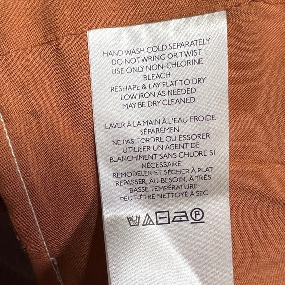 NWT ANTHROPOLOGIE | Seamed Corset Women’s Mango Red Orange - Picture 12 of 13